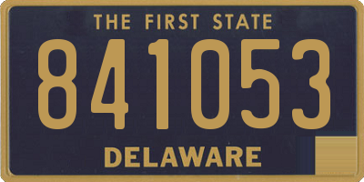 DE license plate 841053