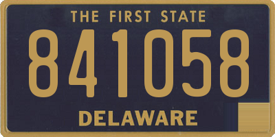 DE license plate 841058