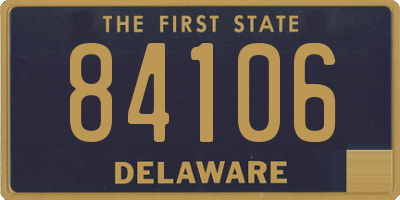 DE license plate 84106