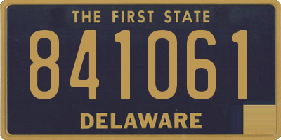 DE license plate 841061