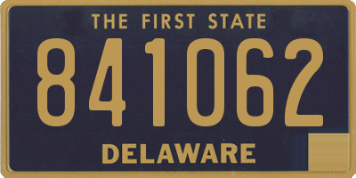 DE license plate 841062
