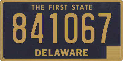 DE license plate 841067