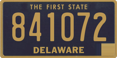 DE license plate 841072