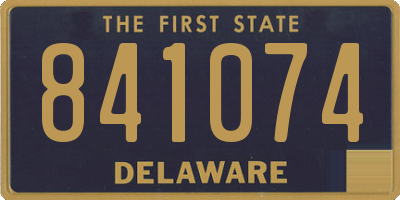DE license plate 841074