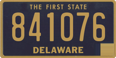 DE license plate 841076