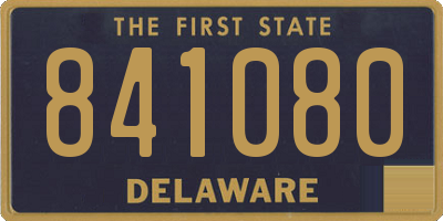 DE license plate 841080