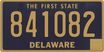 DE license plate 841082