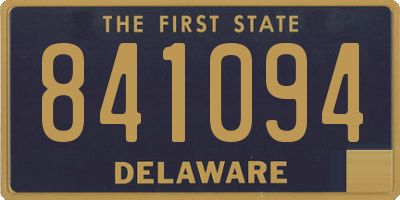DE license plate 841094