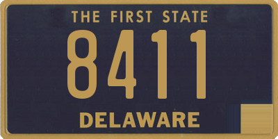 DE license plate 8411