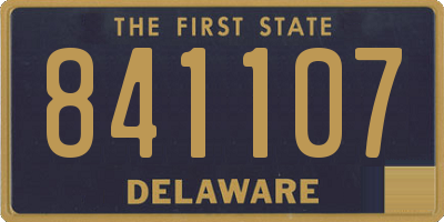 DE license plate 841107