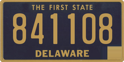 DE license plate 841108