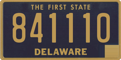 DE license plate 841110