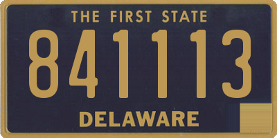 DE license plate 841113