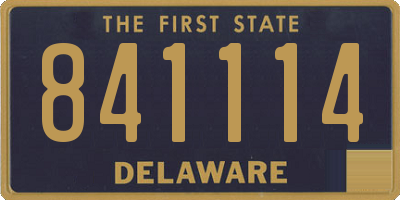 DE license plate 841114