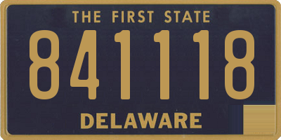 DE license plate 841118