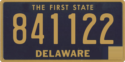 DE license plate 841122