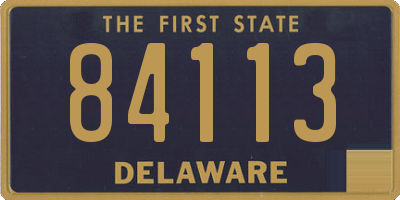 DE license plate 84113