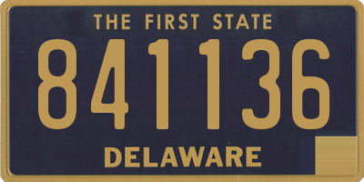 DE license plate 841136