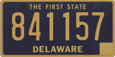 DE license plate 841157