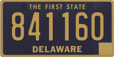 DE license plate 841160