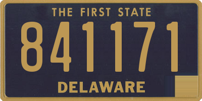 DE license plate 841171