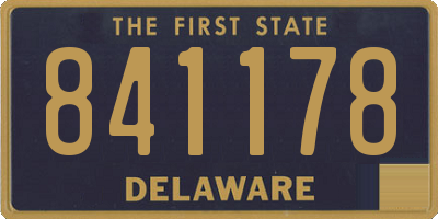DE license plate 841178