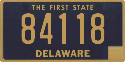 DE license plate 84118