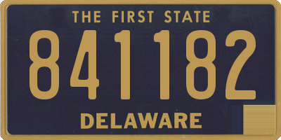 DE license plate 841182