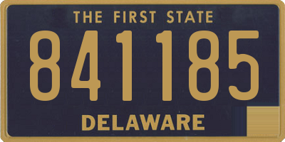 DE license plate 841185