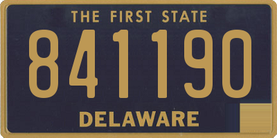 DE license plate 841190