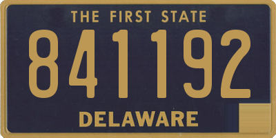 DE license plate 841192