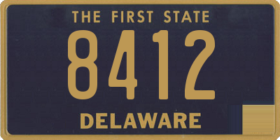 DE license plate 8412