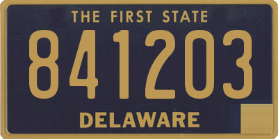 DE license plate 841203