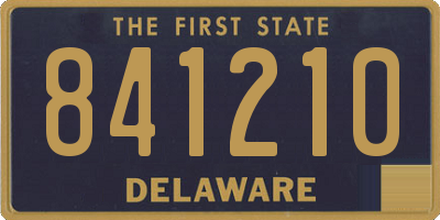DE license plate 841210