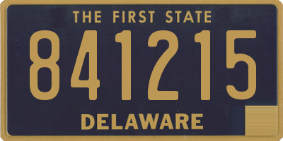 DE license plate 841215