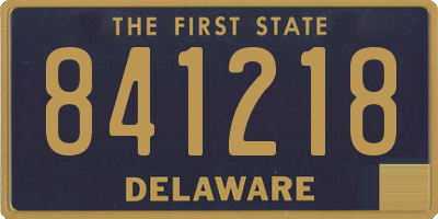 DE license plate 841218