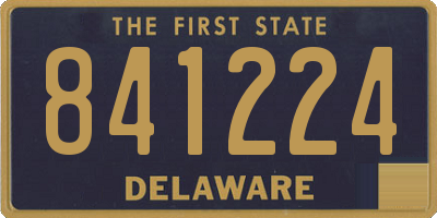 DE license plate 841224