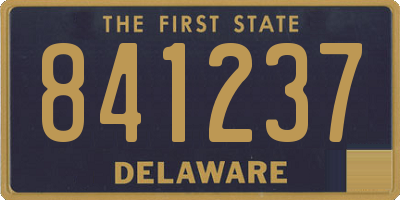 DE license plate 841237