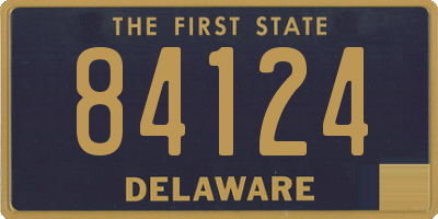DE license plate 84124