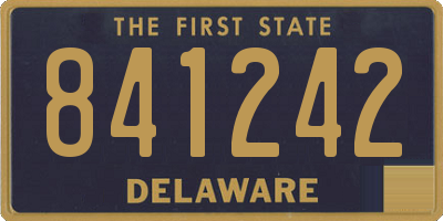 DE license plate 841242