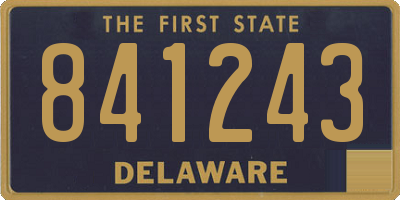 DE license plate 841243