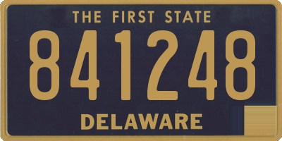 DE license plate 841248