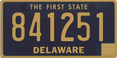 DE license plate 841251
