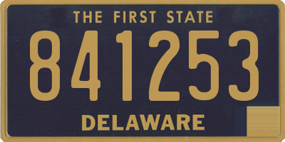 DE license plate 841253