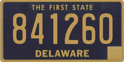 DE license plate 841260