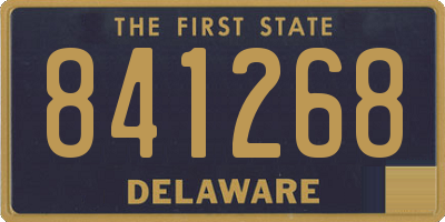 DE license plate 841268