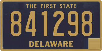 DE license plate 841298