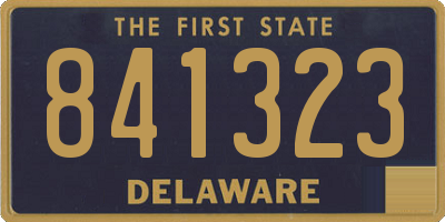 DE license plate 841323