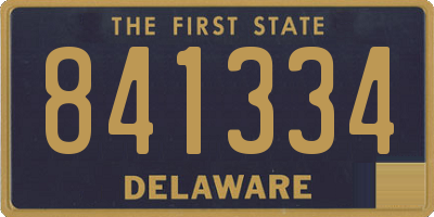 DE license plate 841334