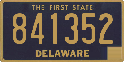 DE license plate 841352